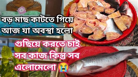 মাছ কাটতে গিয়ে আজ যা অবস্থা হলোকোনো বাচ্চাকে নিয়ে কমেন্ট করার আগে