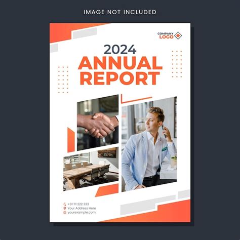 Premium Vector Annual Report Cover Template Design