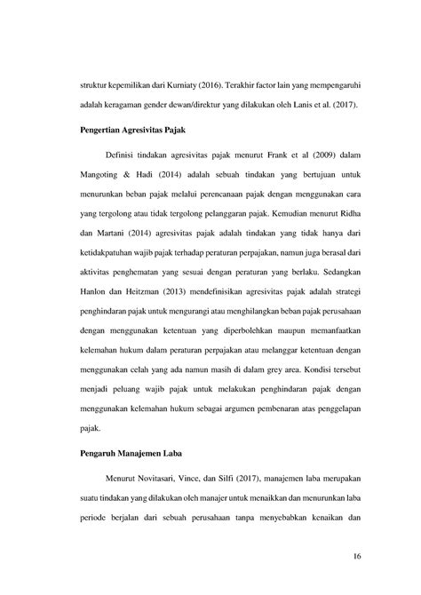 Analisis Pengaruh Tata Kelola Perusahaan 5 Struktur Kepemilikan Dari