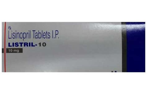 Lisinopril Listril Mg Tablet X Prescription At Rs Unit In