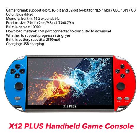 Портативная игровая консоль X7/X12 Plus/X7 Plus/M50, 4,3/5,1/7,1 ...