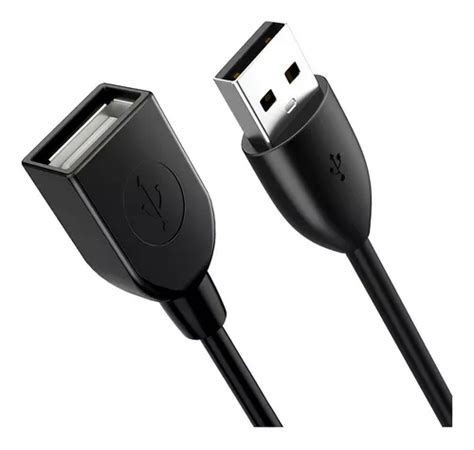 Cabo Extensor Extensão Usb 20 Macho X Fêmea 50cm Cabletime Cor Preto Parcelamento Sem Juros