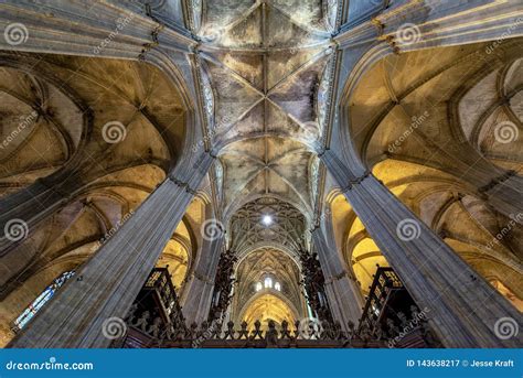 Seville Cathedral Interior editorial photography. Image of detail ...