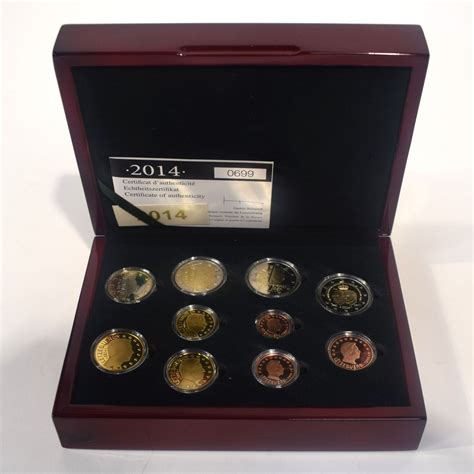 Coffret 8 pièces Euro 2008 1 pièce 2 Euros Château de Berg Proof