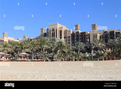 Mina A' Salam hotel as viewed from Jumeirah Beach Stock Photo - Alamy