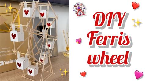 DIY FERRIS WHEEL POPSICLESTICKS CRAFTS How To Make A Popsicle Stick