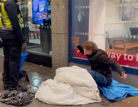 Homeless Man Whose Sleeping Bag Was Soaked By Mcdonalds Security Guard