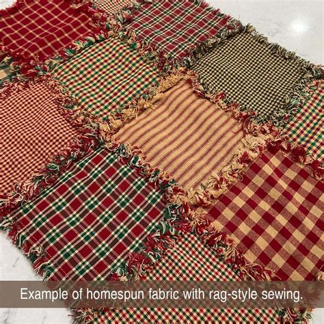 Country Christmas Red Green Plaid Homespun Cotton Fat Quarter Jubilee