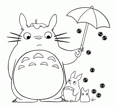 Totoro Coloring Pages Coloring Home