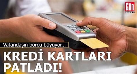 Vatandaşın kredi kartı borcu büyüyor