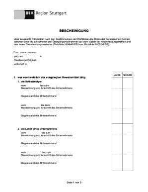 Ausfüllbar Online stuttgart ihk24 Industrie und Handelskammer