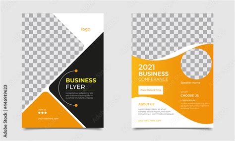 Corporate Business Conference poster and flyer design layout template ...