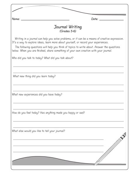 Free Printable 5th Grade Writing Worksheets