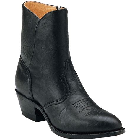 Boulet Mens Western Dress Boots Sporty Black Elliottsboots