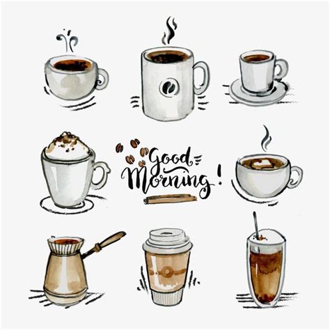 Coffee Cup White Transparent Vector Coffee Cup Collection Coffee Mug