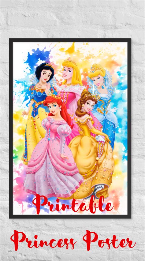 Bundle 15 Princesses Printable Princess Poster Princess Wall - Etsy ...