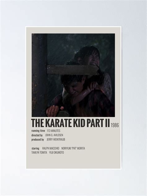 "The Karate Kid Part II (1986)" Poster by MoviePolaroid | Redbubble