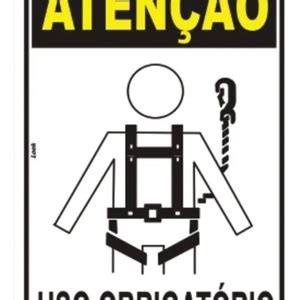 Placa Sinaliza O Aten O Uso Obrigat Rio De Cinto Equipamento Prote O