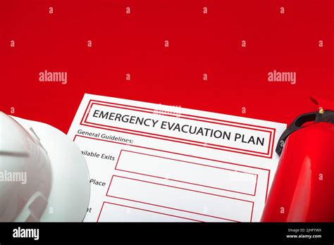 Emergency Evacuation Plan Stock Photo Alamy