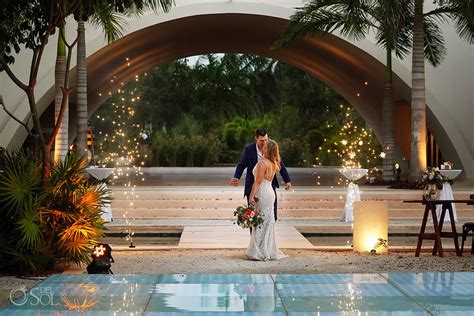 Secrets Akumal Arch Wedding - Amber and Nick - Del Sol Photography