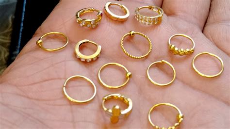 2021 Latest Gold Nose Ring Design Nose Ring Callection Without