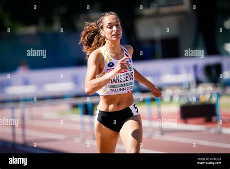 Belgian athlete Ilina Hanssens pictured in action during the semi-final ...