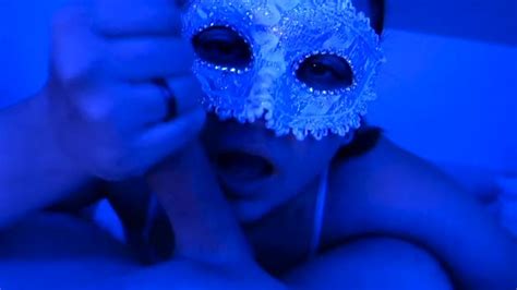 Hot Wife Sucks Big Cock In Masquerade Mask Cumshot