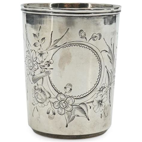 At Auction Antique Russian Silver Beaker