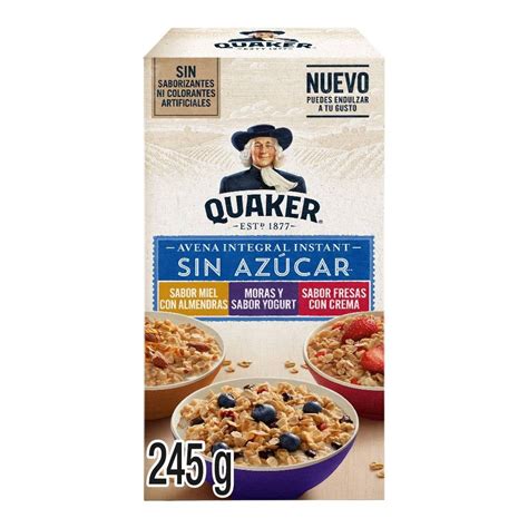 Avena Integral Quaker Instant Sin Az Car Varias Presentaciones G