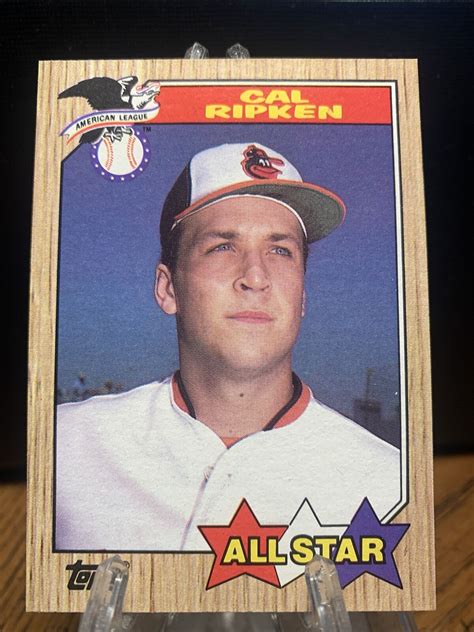 1987 Topps 609 Cal Ripken Jr All Star Baltimore Orioles EBay