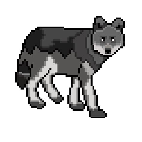 Pixel Art Wolf By Coinsmasher On Deviantart