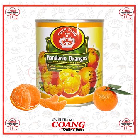 Jual TWIN KING MANDARIN ORANGE 312 GRAM JERUK MANDARIN KALENG JERUK