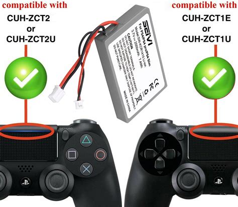 Snapklik.com : 2 Pack 2000mAh LIP1522 Replacement Battery Compatible