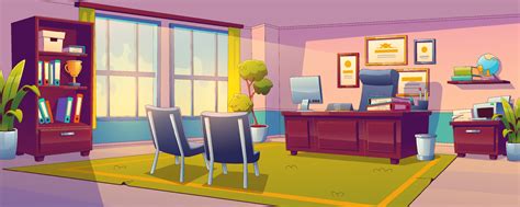 School Principal Office Interior Design 16264336 Vector Art At Vecteezy