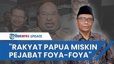 Mahfud Md Dana Otsus Papua Era Lukas Enembe Rp Triliun Rakyat