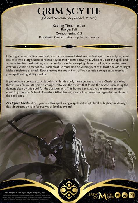 Revised Brew Grim Scythe Rd Level Necromancy A Classic Favorite