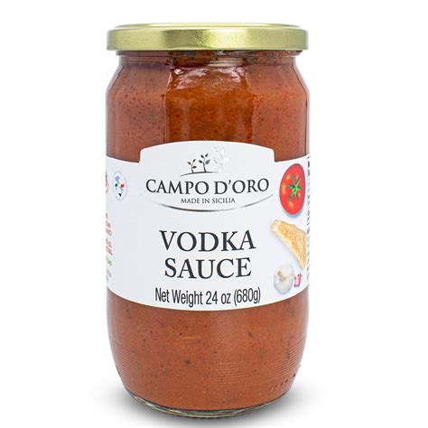 Campo Doro Vodka Sauce Glass Jar 24oz Manzo Food Sales