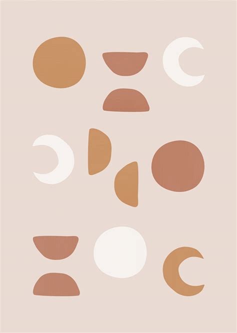 Blush Moon Phases Posters And Prints By Orara Studio Printler