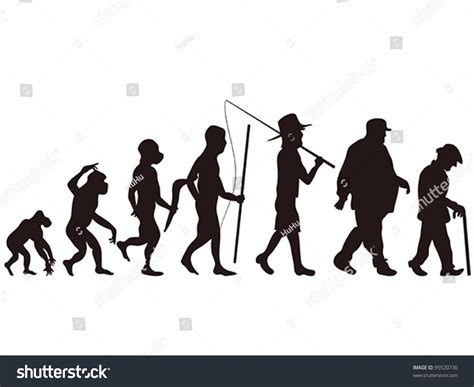 Human Evolution Stock Vector (Royalty Free) 95520730 | Shutterstock