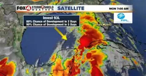 Invest 93l Entering The Southern Gulf