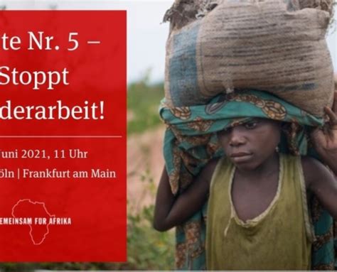 Rette Nr 5 Stoppt Kinderarbeit GEMEINSAM FÜR AFRIKA