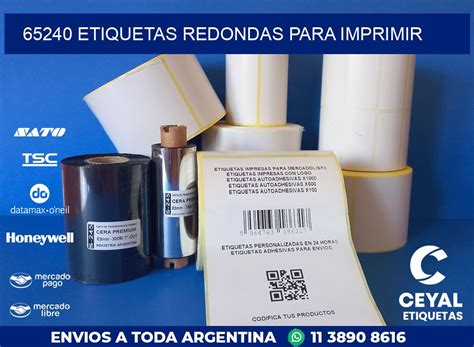 Etiquetas Redondas Para Imprimir Zebra Etiquetadora