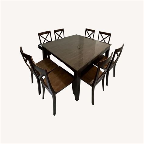 Extendable Dining Table with Chairs - AptDeco