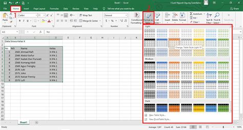 Cara Nak Membuat Tabel Di Excel Orlandomcybooth