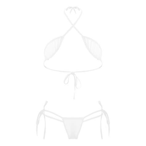 YIZYIF Micro Bikini Ficelle Sexy Femme Dos Nu Ensemble Lingerie Erotique String Thong Undrwear