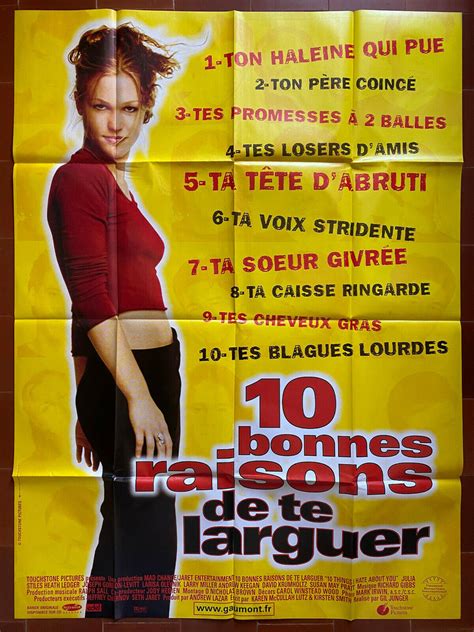 Affiche 10 Dix Bonnes Raisons De Te Larguer Gil Junger Julia Stiles 12