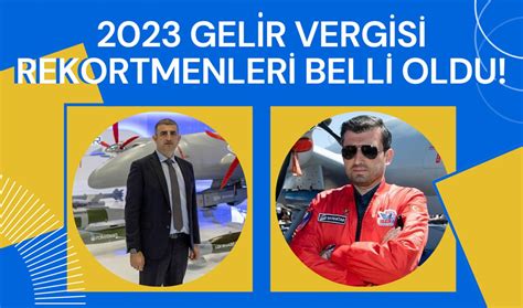 Gelir Vergisi Rekortmenleri Belli Oldu