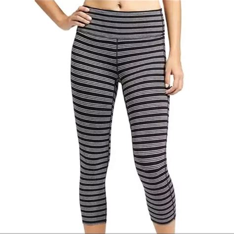 Athleta Pants Jumpsuits Athleta High Rise Heather Striped