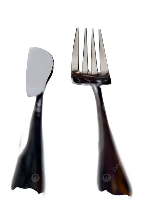 Tenedor Y Cuchillo De Plata Con Sombras Comedor Png Vajilla Macro