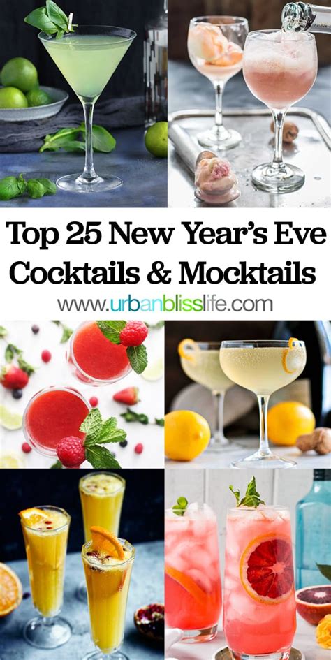 New Year S Eve Cocktails And Mocktails Urban Bliss Life